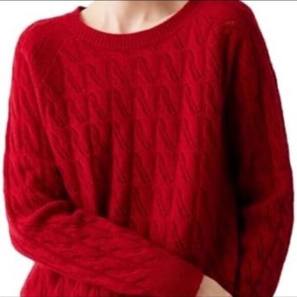 Westport 1962 Red Cable Knit Sweater. Medium. EUC! - Picture 1 of 7